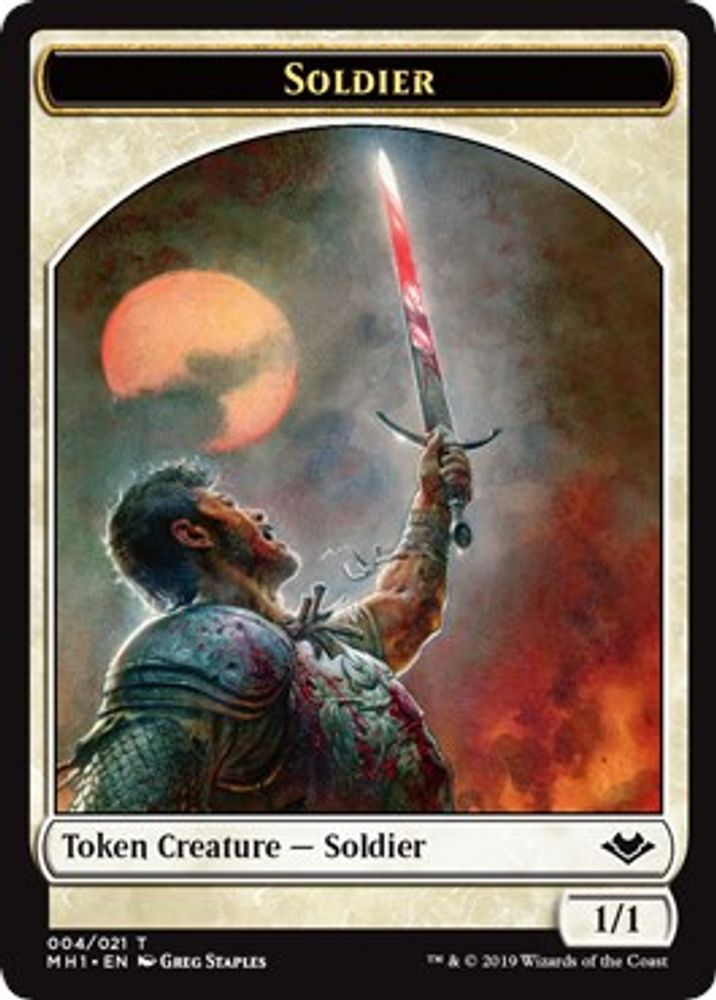 Soldier // Myr Double-Sided Token (MH1-4 // 19) [Modern Horizons]