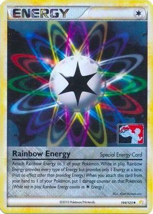 Rainbow Energy (104/123) (League Promo) [HeartGold & SoulSilver: Base Set]