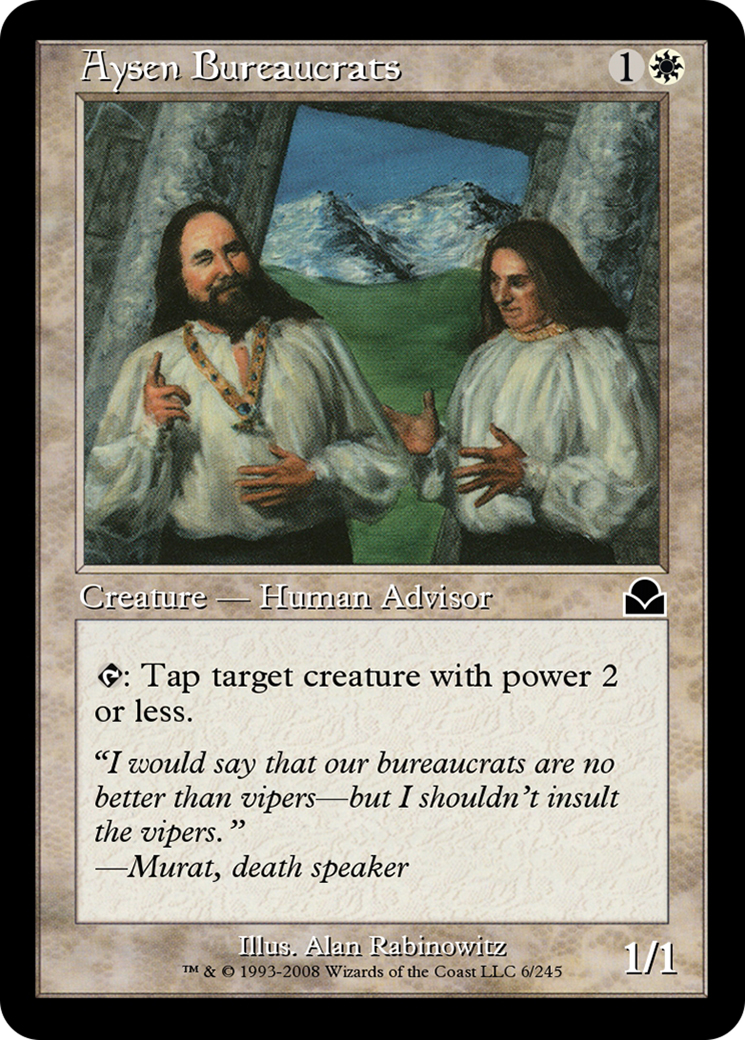 Aysen Bureaucrats (ME2-006) [Masters Edition II] Foil