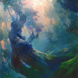 Forest // Forest (AZNR-021) (Borderless) [Zendikar Rising Art Series]