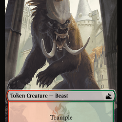Bird // Beast Double-Sided Token [Ravnica Remastered Tokens]