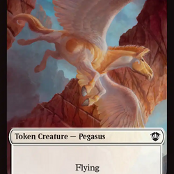 Contract // Pegasus Double-Sided Token [Secrets of Strixhaven Commander Tokens]