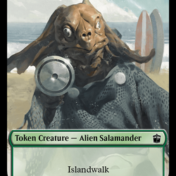 Alien Salamander // Mutant Double-Sided Token [Doctor Who Tokens]