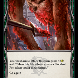Lace with Bloodrot (Red) [OUT112] (Outsiders)  Rainbow Foil