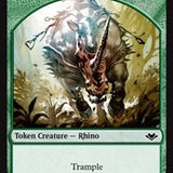 Rhino (013) // Spirit (016) Double-Sided Token [Modern Horizons Tokens]