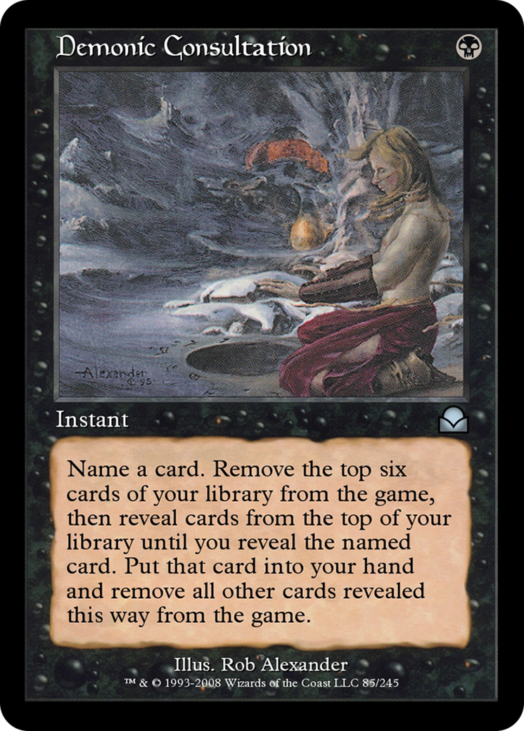 Demonic Consultation (ME2-085) [Masters Edition II] Foil