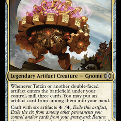 Tetzin, Gnome Champion // The Golden-Gear Colossus [The Lost Caverns of Ixalan Commander]