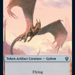 Golem (025) // Thopter Double-Sided Token [Commander 2021 Tokens]