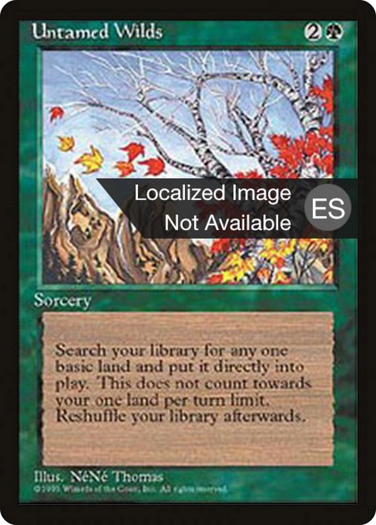 Untamed Wilds (4BB-279) [Fourth Edition Foreign Black Border]