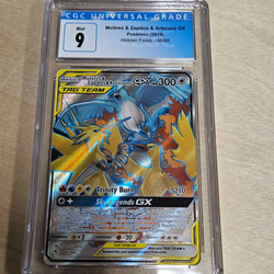 CGC 9 Moltres & Zapdos & Articuno (66/68) [Sun & Moon: Hidden Fates]