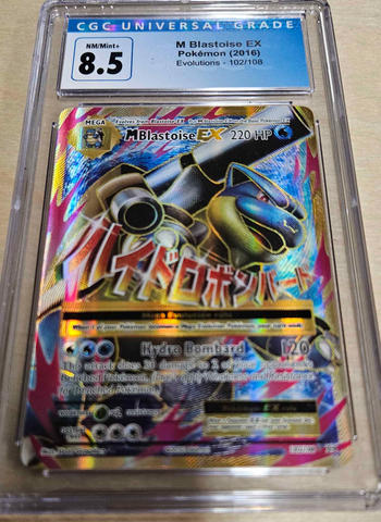 CGC 8.5 M Blastoise EX (102/108) [XY: Evolutions]