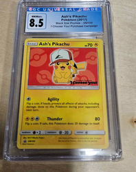 CGC 8.5 Ash's Pikachu (SM109) [Sun & Moon: Black Star Promo]