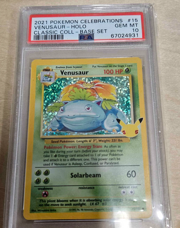 PSA 10 Venusaur (15/102) [Pokémon Celebrations]