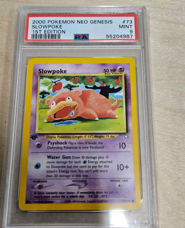 PSA 9 Slowpoke (73/111) [Neo Genesis 1st Edition]