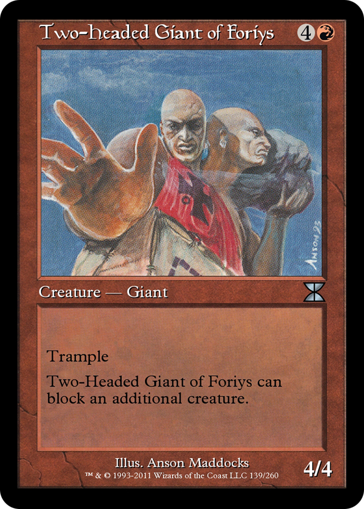 Two-Headed Giant of Foriys (ME4-139) [Masters Edition IV] Foil
