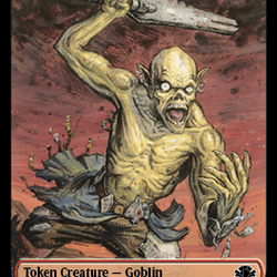 Goblin // Cat (008) Double-Sided Token [Dominaria Remastered Tokens]