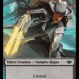 Mercenary // Vampire Rogue Double-Sided Token [Outlaws of Thunder Junction Tokens]