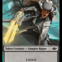 Treasure // Vampire Rogue Double-Sided Token [Outlaws of Thunder Junction Tokens]