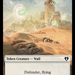 Wall // Kor Ally Double-Sided Token [Commander Masters Tokens]