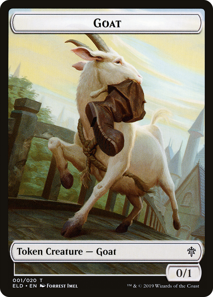 Goat (TELD-001) [Throne of Eldraine Tokens] Foil