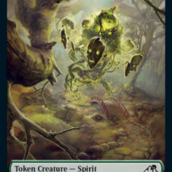 Spirit (002) // Spirit (012) Double-Sided Token [Kamigawa: Neon Dynasty Tokens]