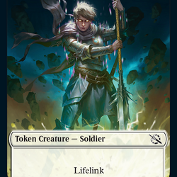 Soldier // Knight Double-Sided Token [March of the Machine Tokens]