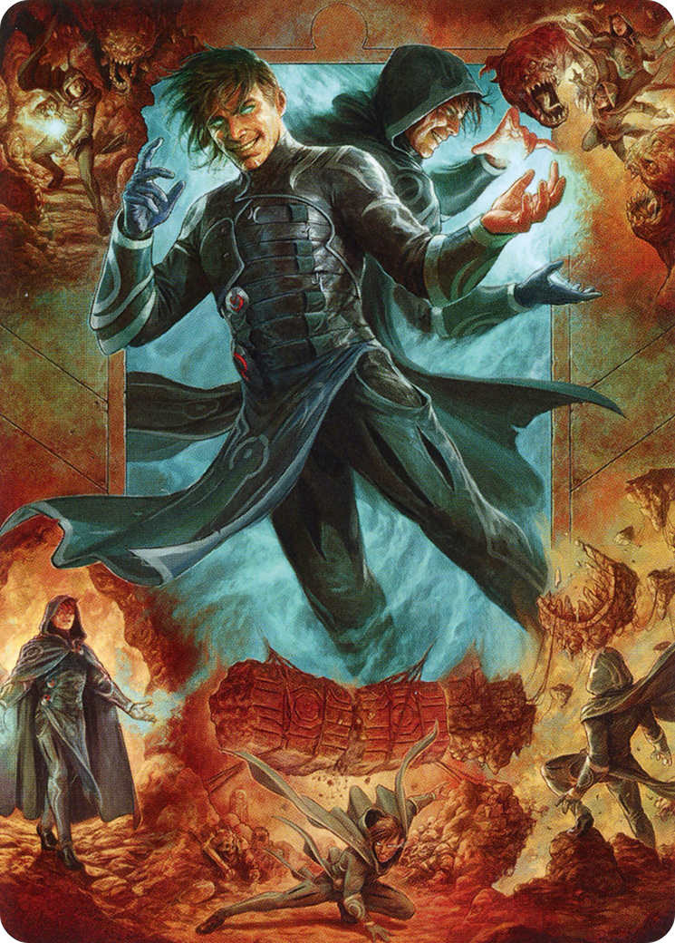 Jace, Mirror Mage // Jace, Mirror Mage (AZNR-002) (Borderless) [Zendikar Rising Art Series]