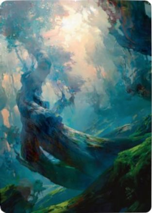 Forest Art Card (21/81) (ASZNR-021) [Art Series: Zendikar Rising]