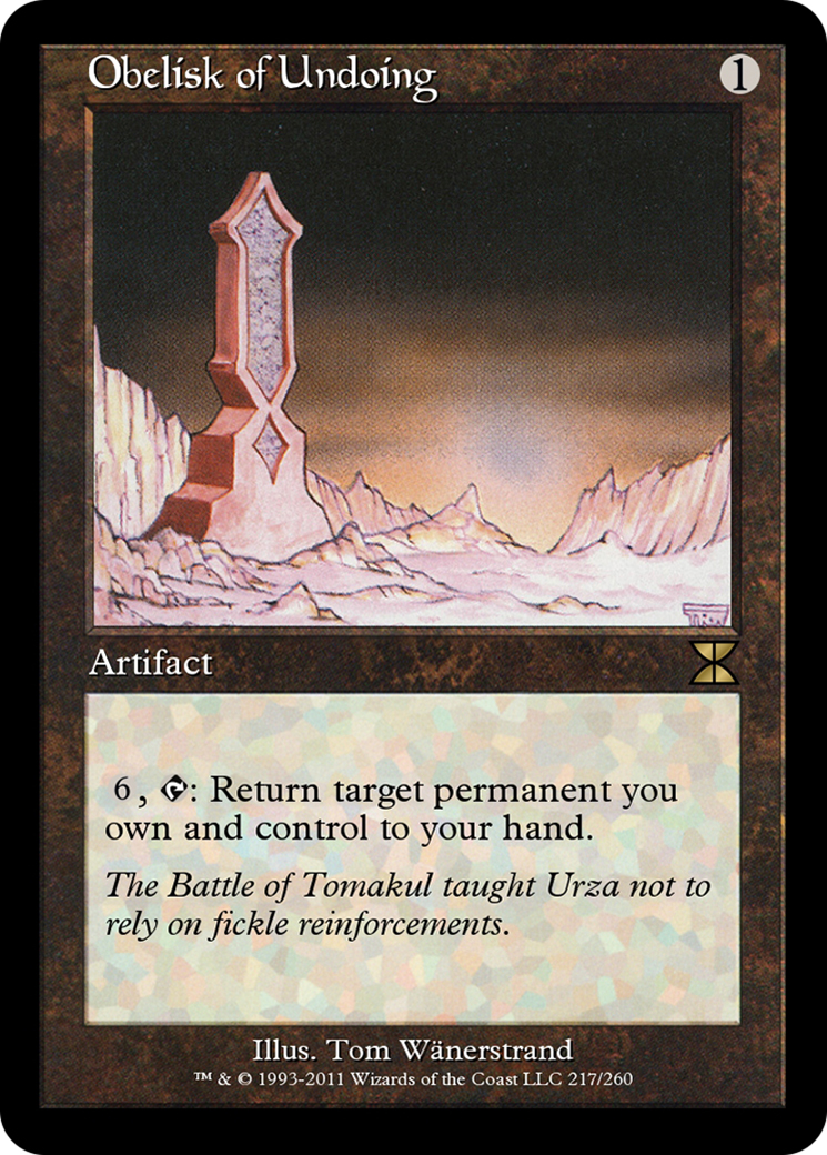 Obelisk of Undoing (ME4-217) [Masters Edition IV]