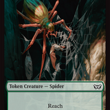 Treefolk // Spider Double-Sided Token [Duskmourn: House of Horror Commander Tokens]