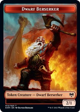 Dwarf Berserker // Koma's Coil Double-Sided Token (KHM-12 // 7) [Kaldheim] Foil