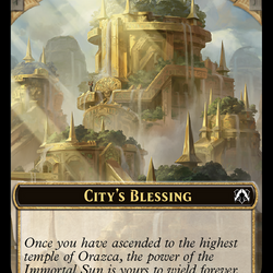 Elephant // City's Blessing Double-Sided Token [March of the Machine Commander Tokens]