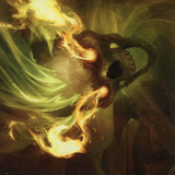 Flameskull // Flameskull (AAFR-014) (Borderless) [Adventures in the Forgotten Realms Art Series]