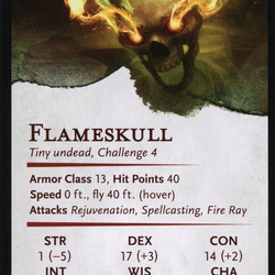 Flameskull // Flameskull (AAFR-014) (Borderless) [Adventures in the Forgotten Realms Art Series] Foil