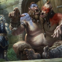 Ettin Art Card [Dungeons & Dragons: Adventures in the Forgotten Realms Art Series]
