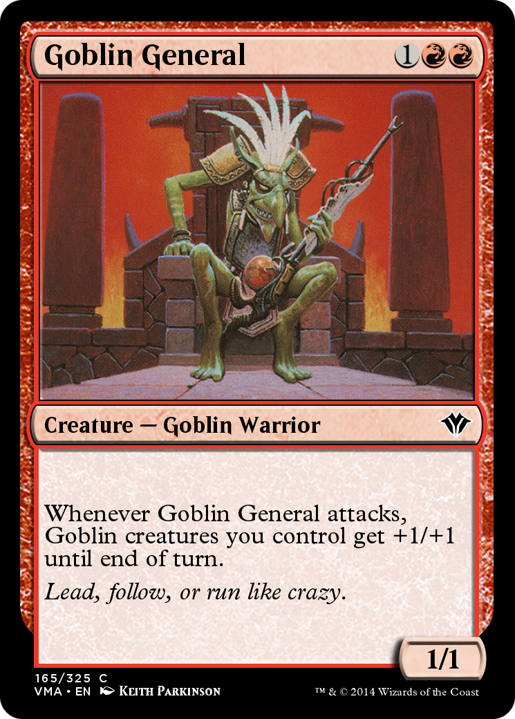 Goblin General (VMA-165) [Vintage Masters] Foil