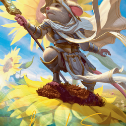 Elspeth, Sun's Champion // Elspeth, Sun's Champion (ABLB-053) (Borderless) [Bloomburrow Art Series] Foil