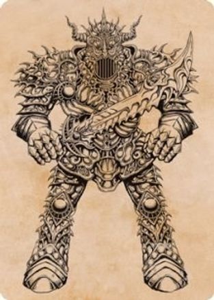 Iron Golem (Showcase) Art Card (ASAFR-080) [Art Series: Adventures in the Forgotten Realms]