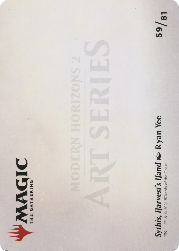 Sythis, Harvest's Hand // Sythis, Harvest's Hand (AMH2-059) (Borderless) [Modern Horizons 2 Art Series] Foil