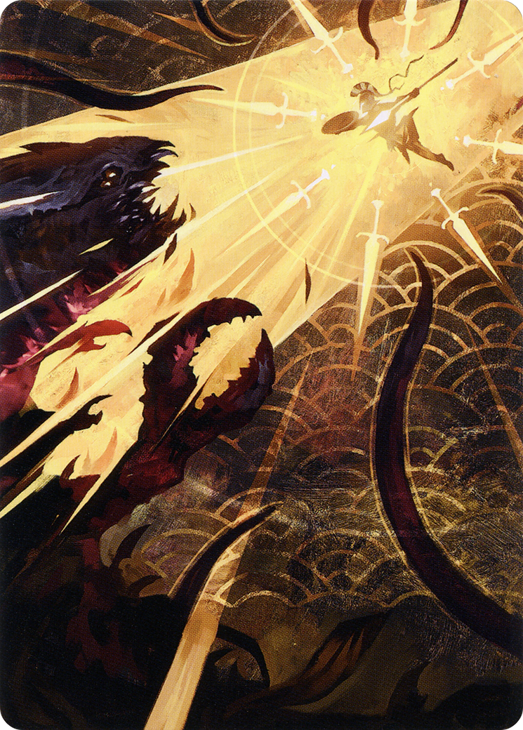 Defiant Strike // Defiant Strike (ASTX-062) (Borderless) [Strixhaven Art Series]