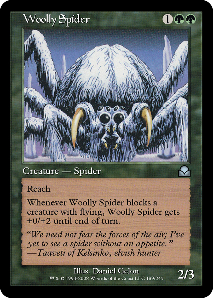 Woolly Spider (ME2-189) [Masters Edition II] Foil