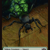 Insect (0022) // Plant Double-Sided Token [Tarkir: Dragonstorm Commander Tokens]