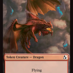 Dragon // Lotus Double-Sided Token [Reality Fracture Tokens]