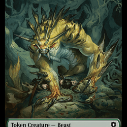 Hamster // Beast (024) Double-Sided Token [Bloomburrow Commander Tokens]