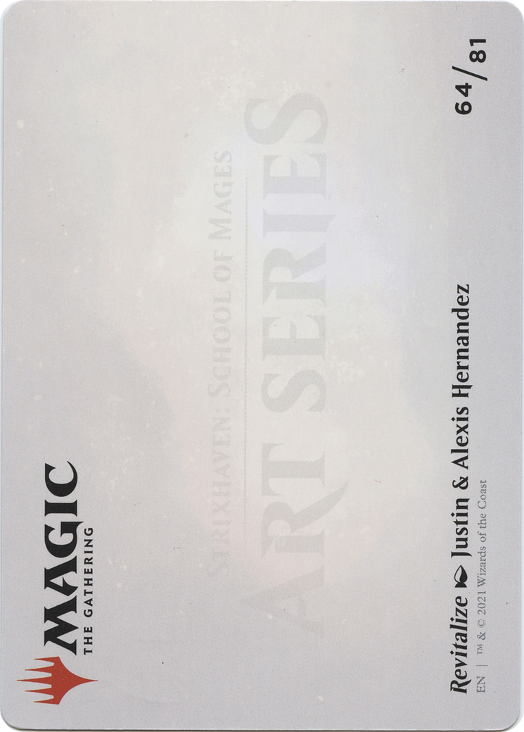 Revitalize // Revitalize (ASTX-064) (Borderless) [Strixhaven Art Series] Foil