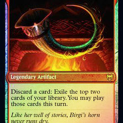 Birgi, God of Storytelling // Harnfel, Horn of Bounty [Kaldheim Prerelease Promos]