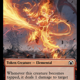 Elemental (22) // Elemental (9) Double-Sided Token [March of the Machine Commander Tokens]