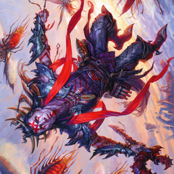 Scion of the Swarm // Scion of the Swarm (AZNR-059) (Borderless) [Zendikar Rising Art Series]