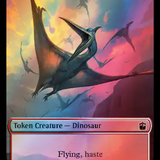 Dalek // Dinosaur Double-Sided Token (Surge Foil) [Doctor Who Tokens]