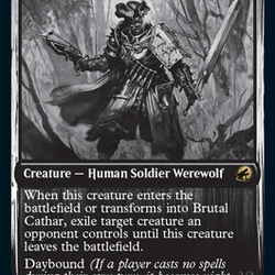 Brutal Cathar // Moonrage Brute [Innistrad: Double Feature]